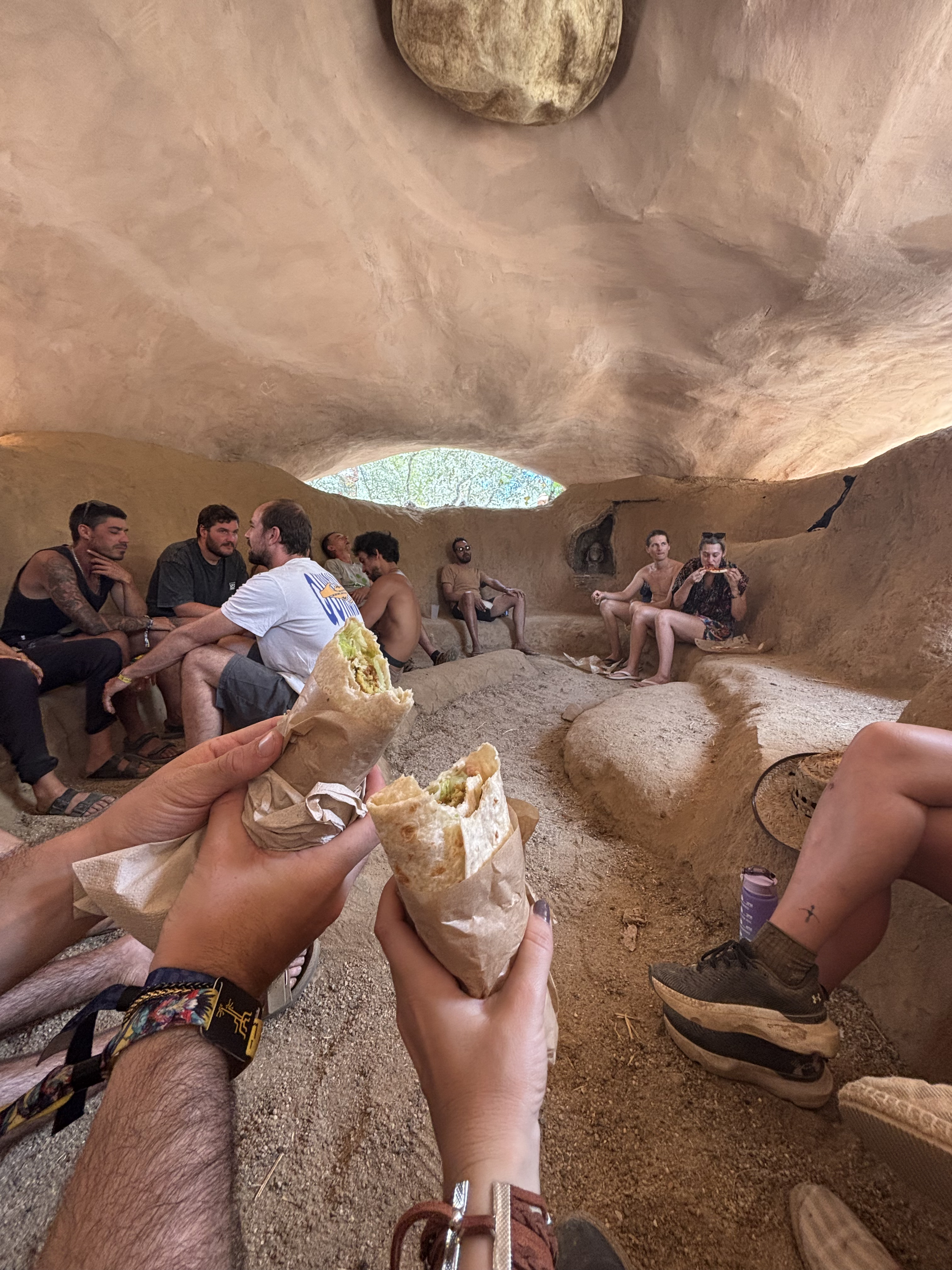 Puesto de comida en Boom Festival